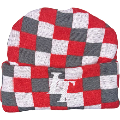 Red/Grey Block LT Beanie